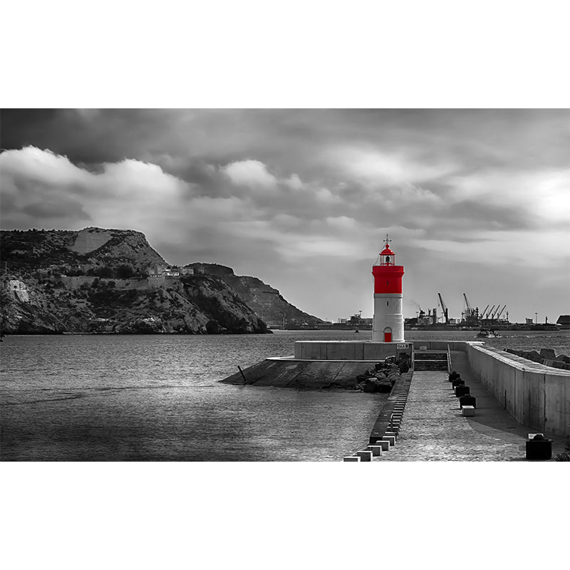 Photography Style Beacon Wall Mural Soft Color for Home Decor Multiple Sizes Available