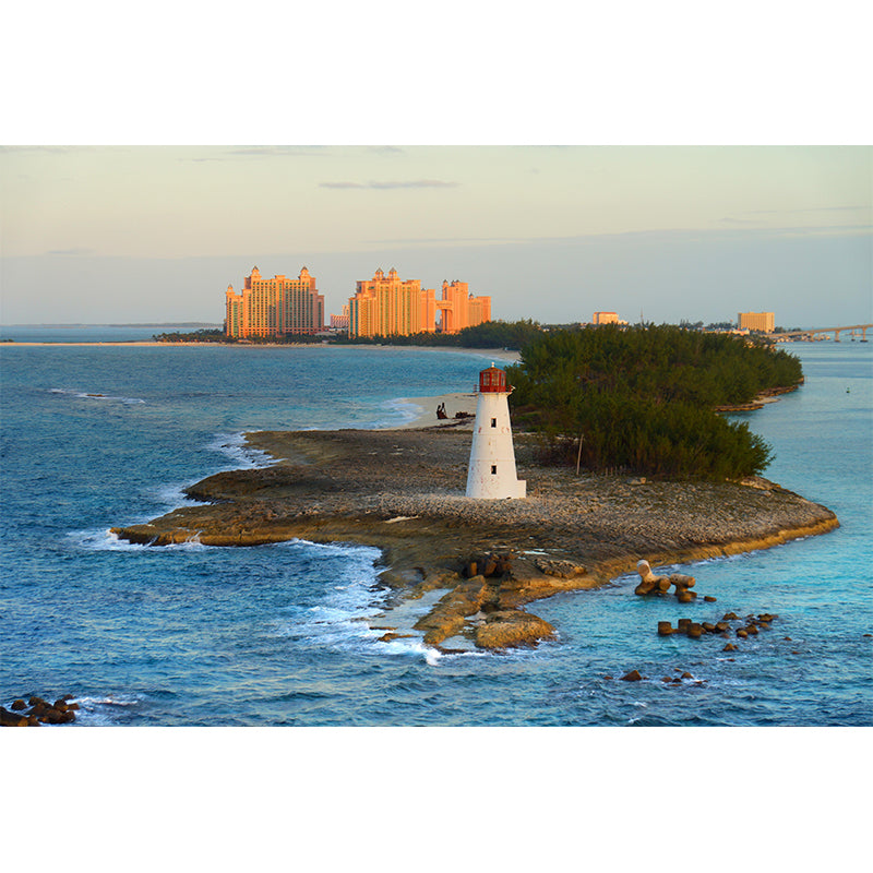 Extra Large Lighthouse Wall Mural Contemporary Mildew Resistant Wall Art for Home Decor