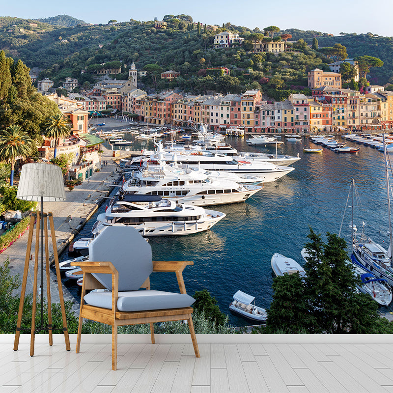 Modern Italy Cityscape Wallpaper Mural Decorative Mildew Resistant Wall Decor for Home