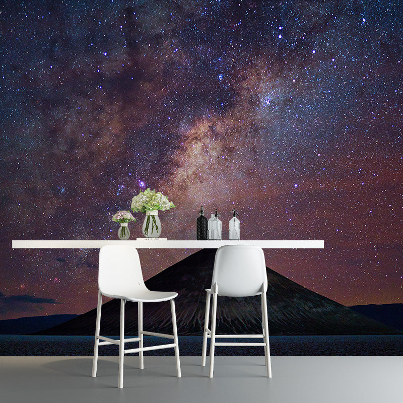 Full Size Nebula Wall Mural Decal Modern Dreamy Universe Wall Decor Wall Murals for Bedrooms