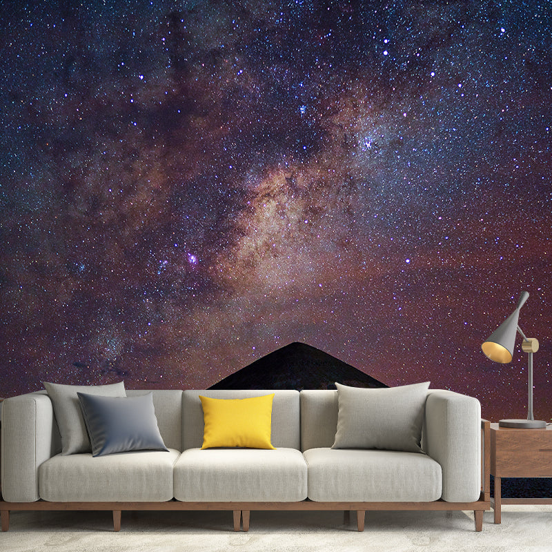 Full Size Nebula Wall Mural Decal Modern Dreamy Universe Wall Decor Wall Murals for Bedrooms