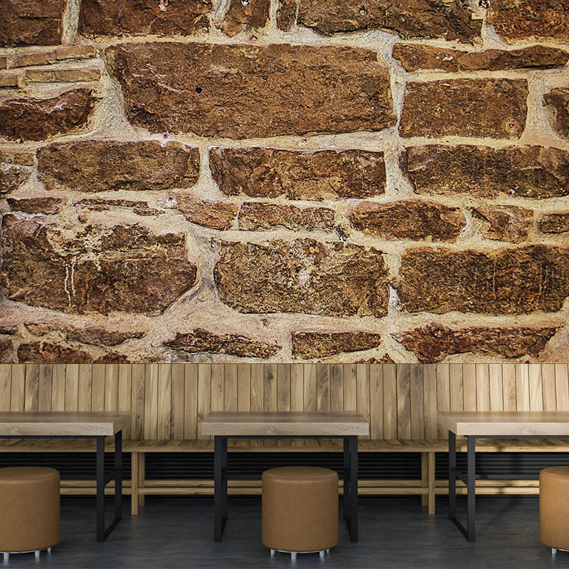 Industrial Style Brick Wallpaper Murals Stain Resistant Living Room Wall Covering