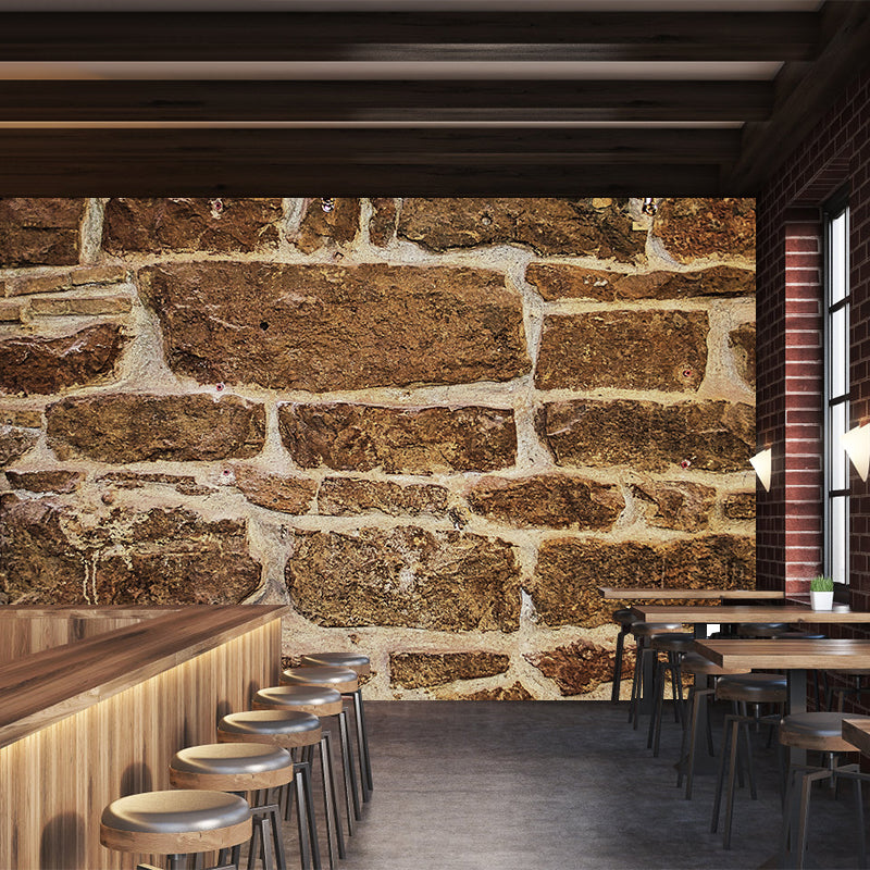 Industrial Style Brick Wallpaper Murals Stain Resistant Living Room Wall Covering