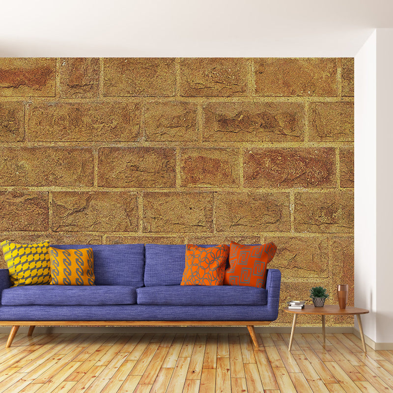 Countryside Style Brick Wall Covering Murals Sitting Room Wall Decor, Waterproofing