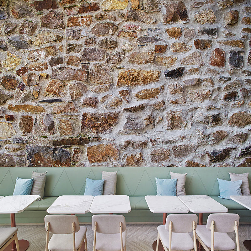 Countryside Style Brick Wall Covering Murals Sitting Room Wall Decor, Waterproofing