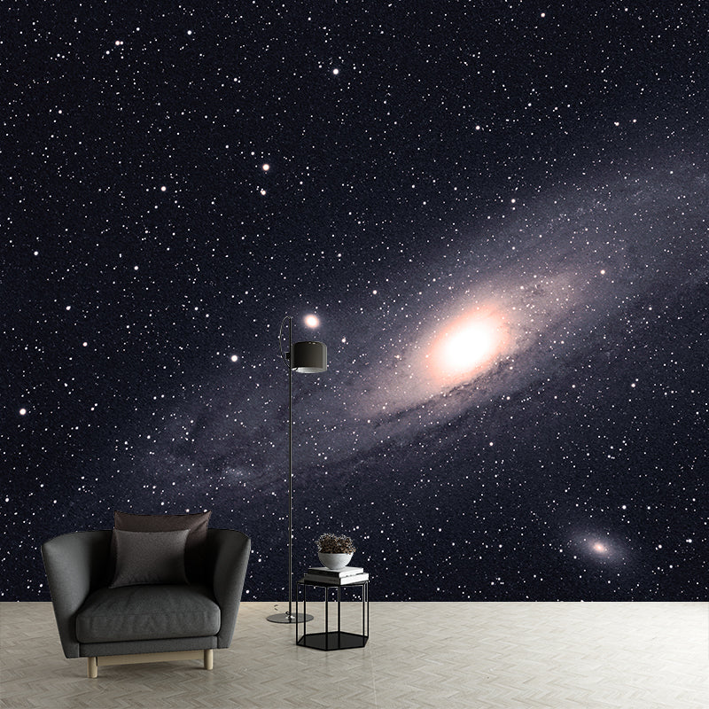 Dark Night Mural Decal Outer Space Waterproofing Wall Covering, Made to Measure
