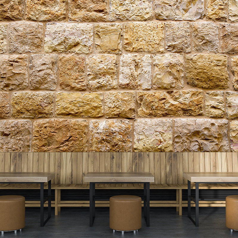 Brick Wall Mural Wallpaper Industrial Style Wall Decor for Cafeteria Bedroom