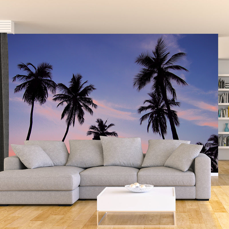 Tropical Scenery with Palm Trees Modernist Wall Decor for Gust Room Meeting Room