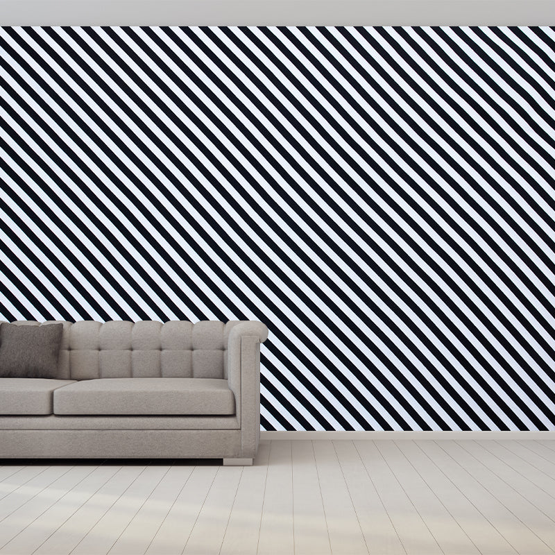 Black and white Geometry Mural Wallpaper Wall Covering for House Interior