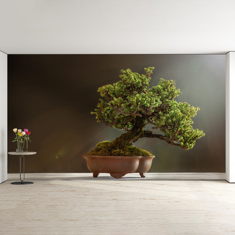 Green Potted Plants Removable Wall Paper Murals Home Decor for Living Room Office