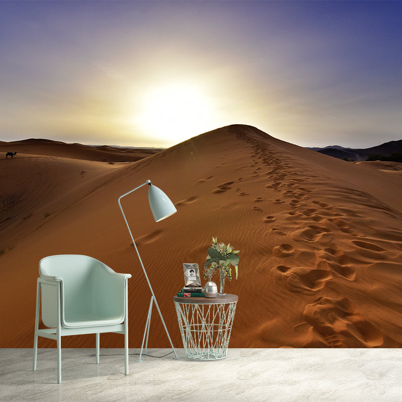 Photo Desert Hillock Wallpaper Mural Sleeping Room Wall Art, Personalized Size