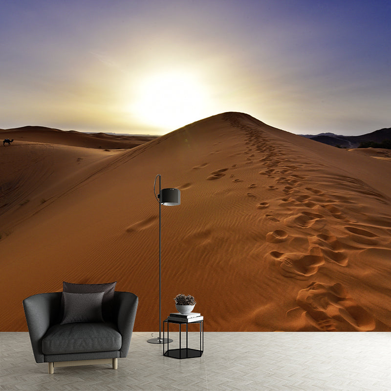 Photo Desert Hillock Wallpaper Mural Sleeping Room Wall Art, Personalized Size