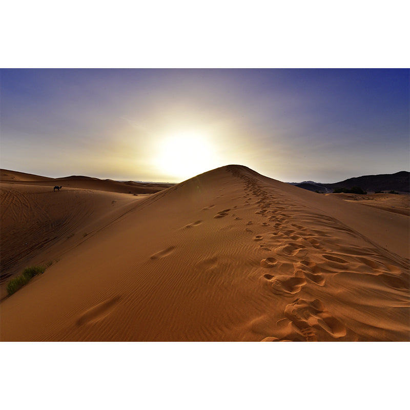 Photo Desert Hillock Wallpaper Mural Sleeping Room Wall Art, Personalized Size