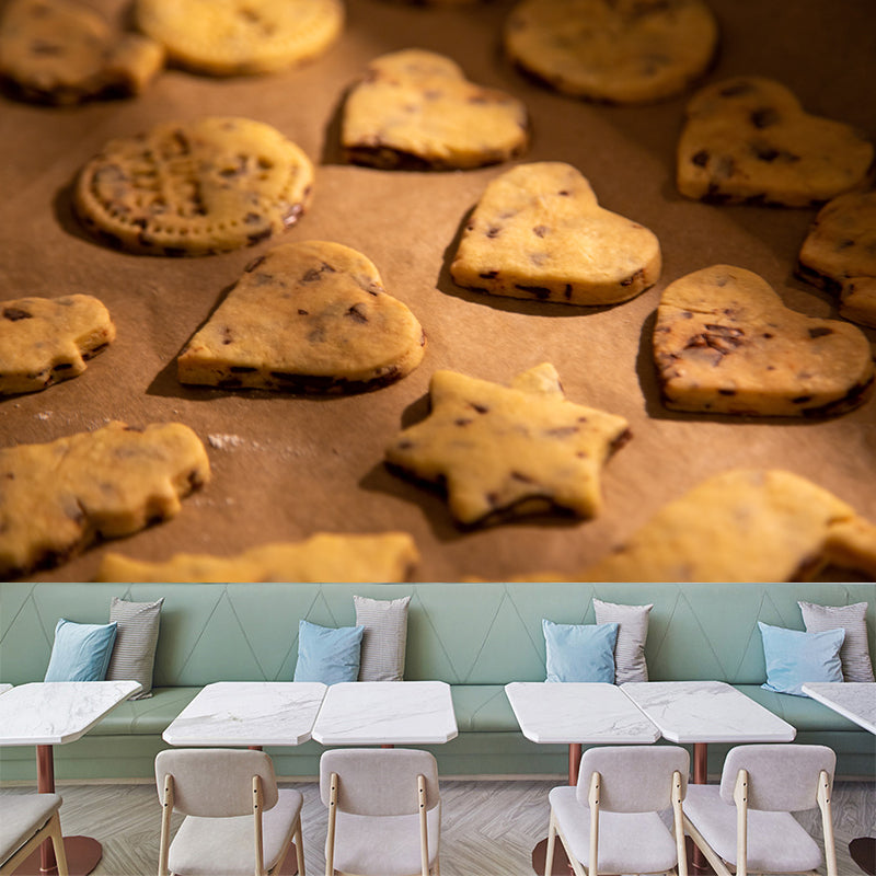 Cookie Snack Modern Coffee Shop Bakery Wall Decor Moisture-Resistant Wall Covering