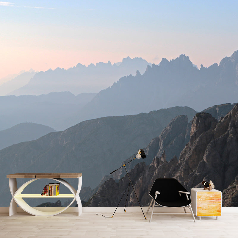 Magnificent Mountain View Removable Wall Mural Bedroom Wall Covering, Optional Size