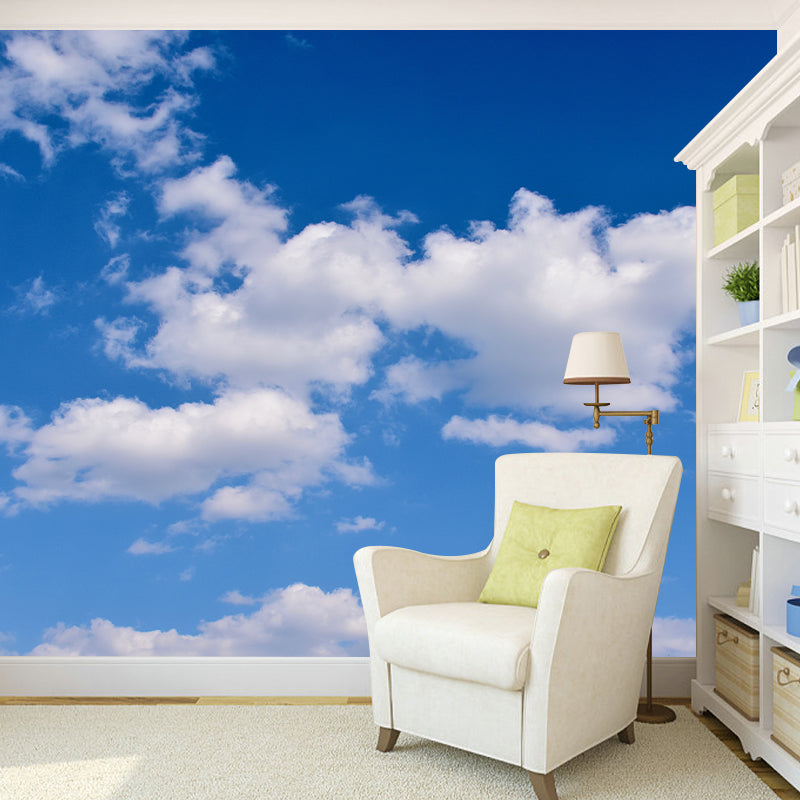 Sunny Blue Sky Removable Modern Decorating Wall Art for Gust Room, Washable