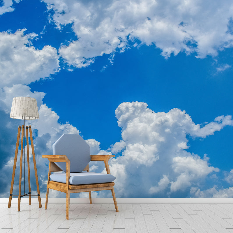 Sunny Blue Sky Removable Modern Decorating Wall Art for Gust Room, Washable