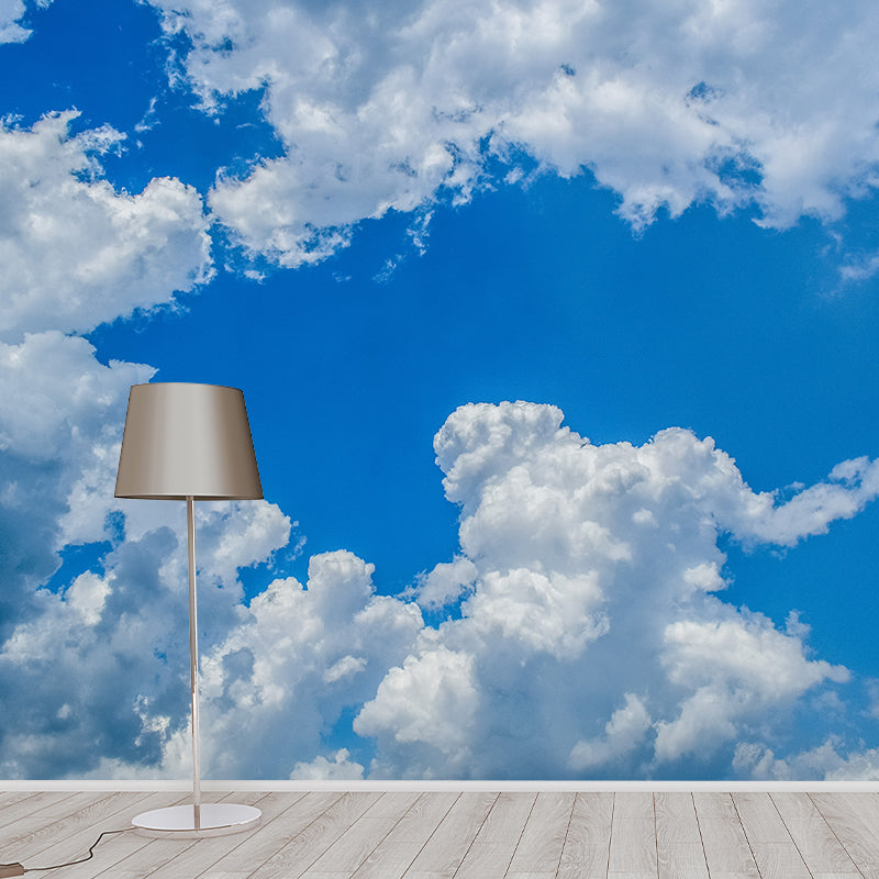 Sunny Blue Sky Removable Modern Decorating Wall Art for Gust Room, Washable