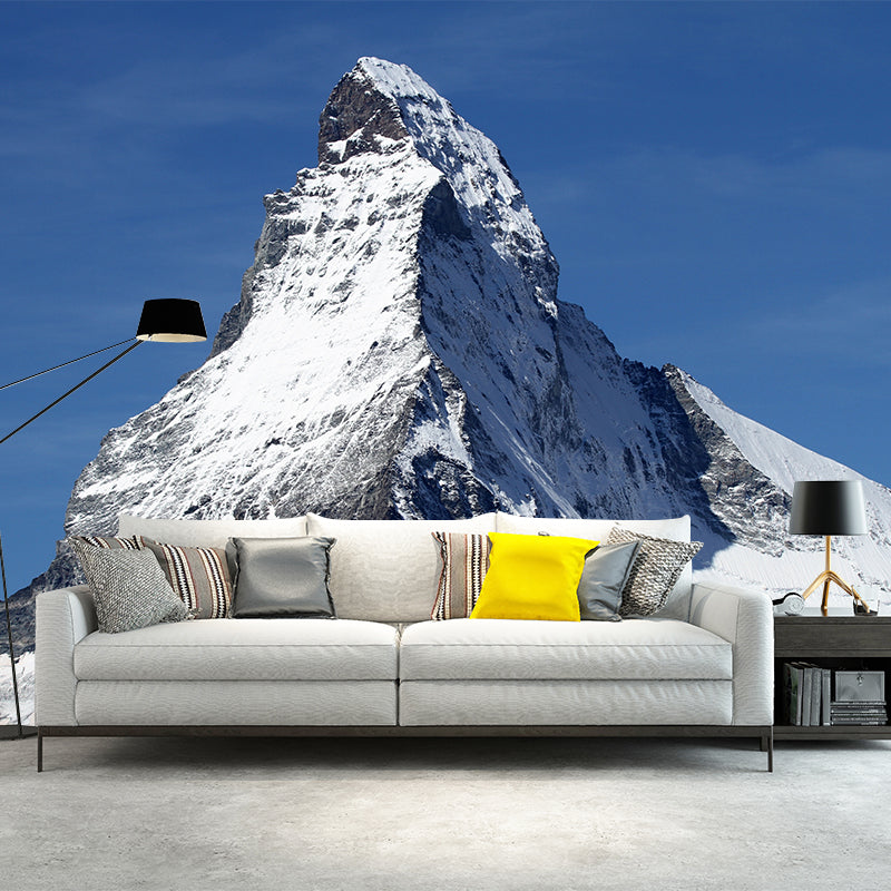 Snow Mountain Wall Mural Contemporary Wall Decoration for Living Room Bedroom