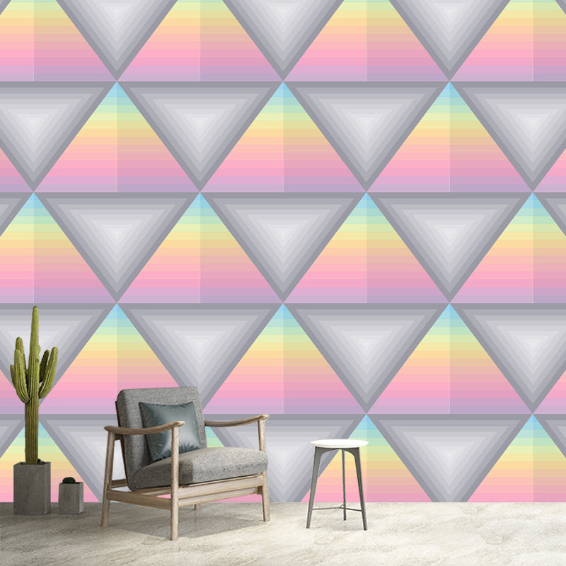 Minimalism Style Geometry Wall Mural Stain-Proofing Home Decoration for Bedroom