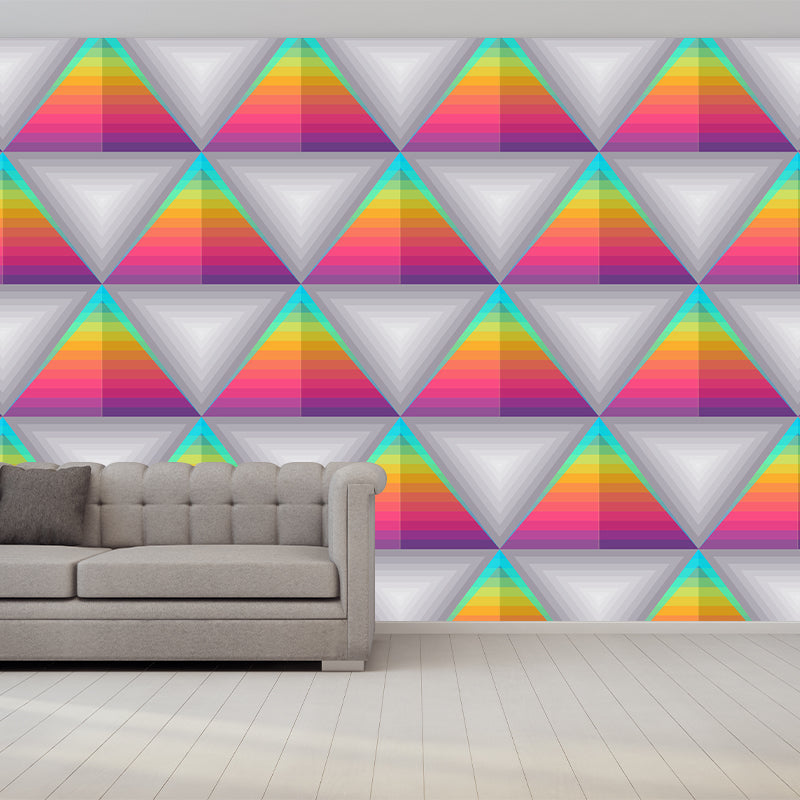 Minimalism Style Geometry Wall Mural Stain-Proofing Home Decoration for Bedroom