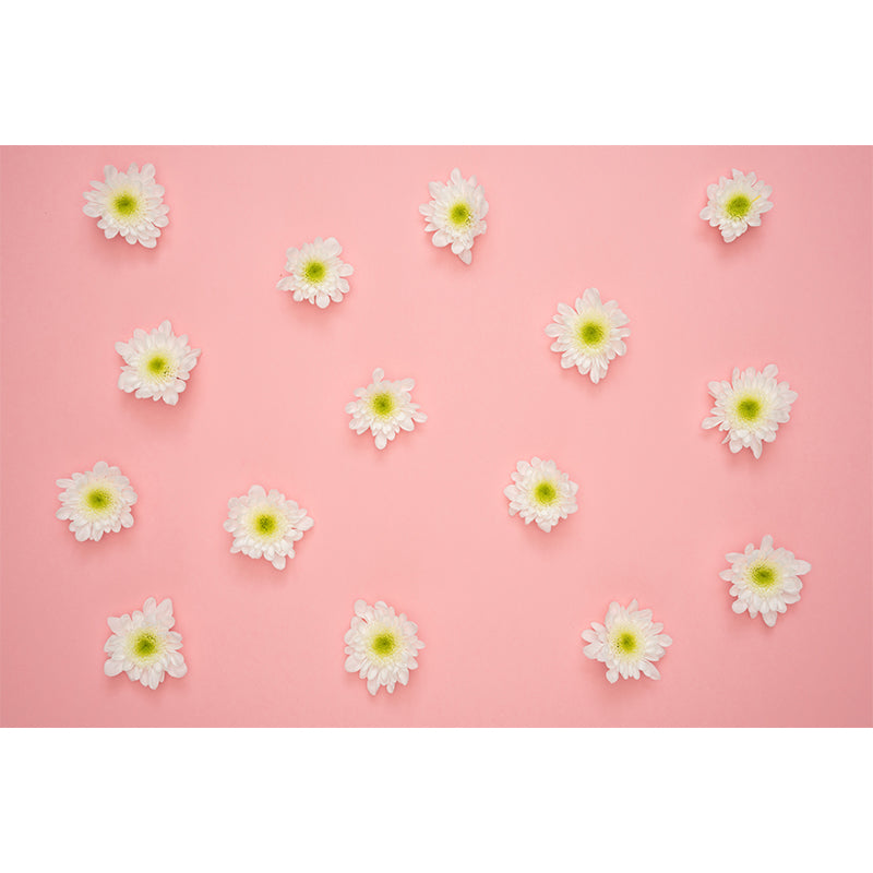 Flower Blossom Murals Modern Wall Covering for Sitting Room, Water Resistant