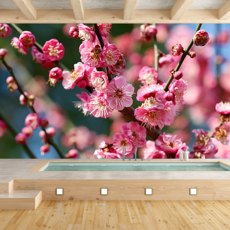 Flower Mural Wallpaper Decorative Wall Covering for Living Room, Made to Measure