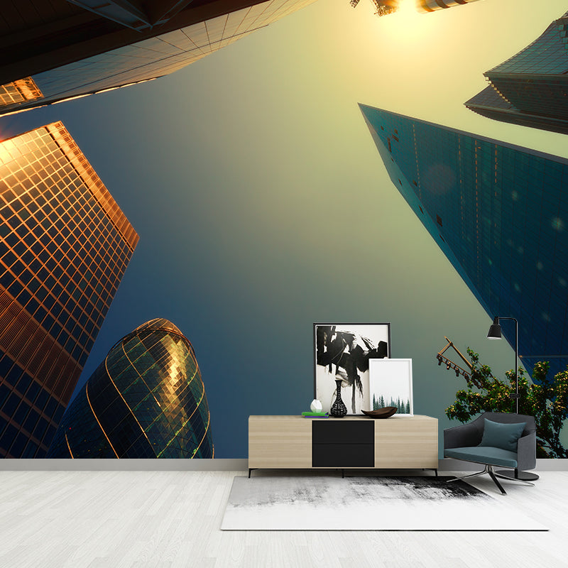 Contemporary City Building Removable Wall Mural Wall Art for Meeting Room