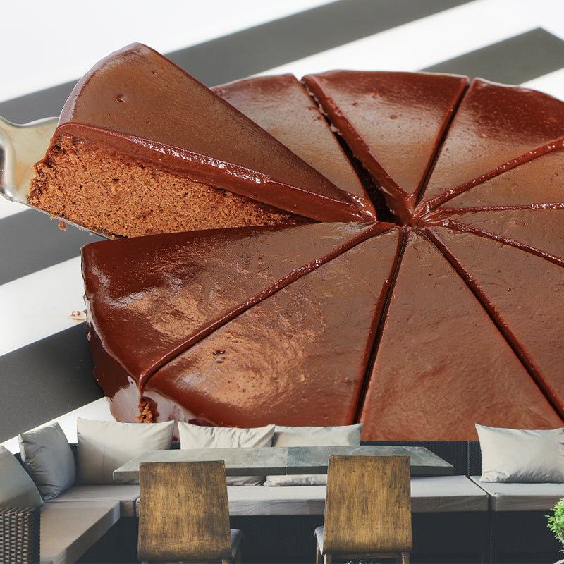 Light Color Cake Mural Wallpaper Custom-Printed Waterproof for Cake Shop