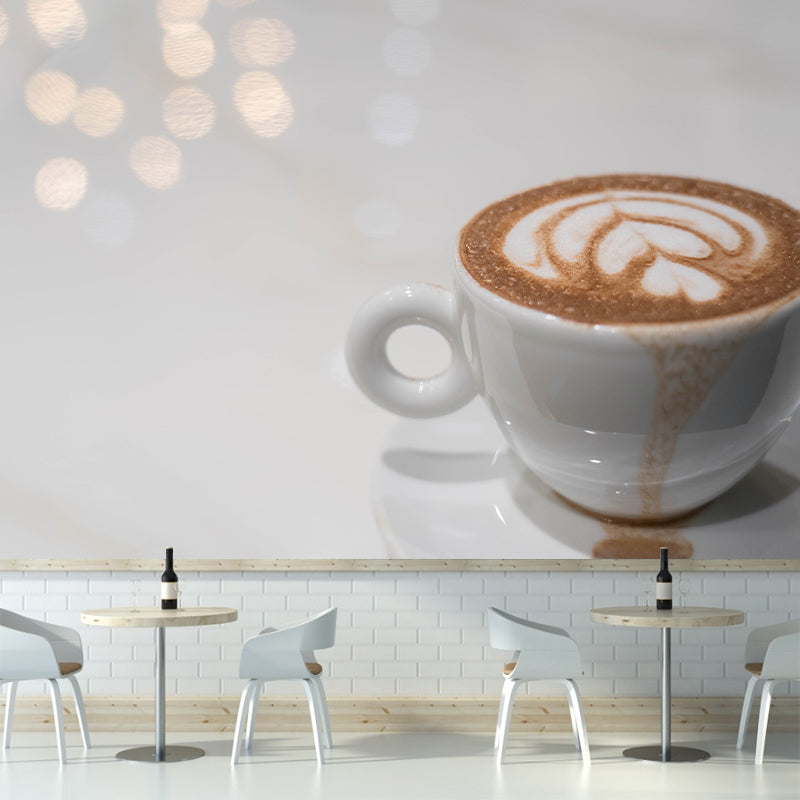 Coffee Mural Wallpaper Coffee Shop Waterproof Wall Covering, Made to Measure