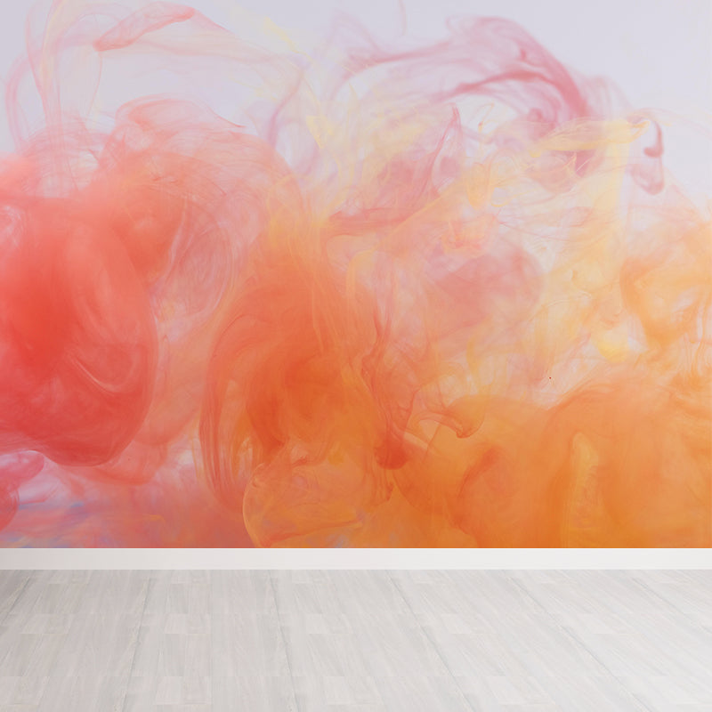 Colorful Ink Fusion Wallpaper Mural Abstract Modern Style Wall Decor for Living Room