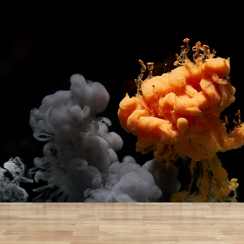 Huge Explosion Mural Decal Modern Novelty Abstract Wall Art in Multi Color