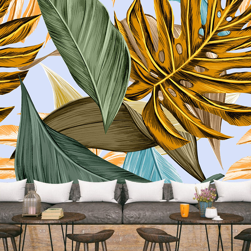 Tropical Natural Botanical Wall Mural Illustration Decorative Wall Decor Kitchen Wall Murals