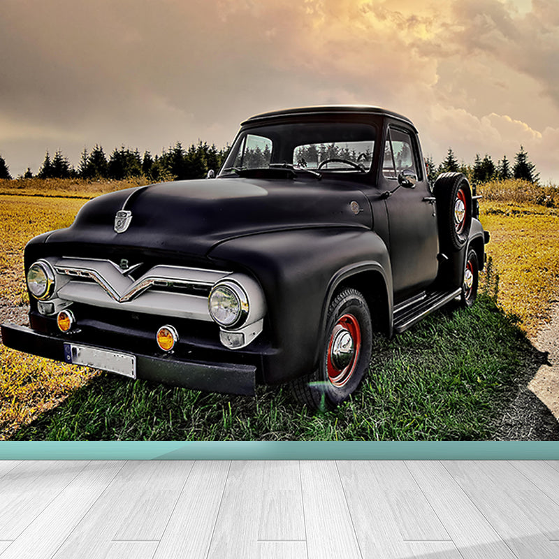 Sanfte Farbe Ford Transportatin Wandgemälde Horizontale Fotografie Dekorative Wandverkleidung