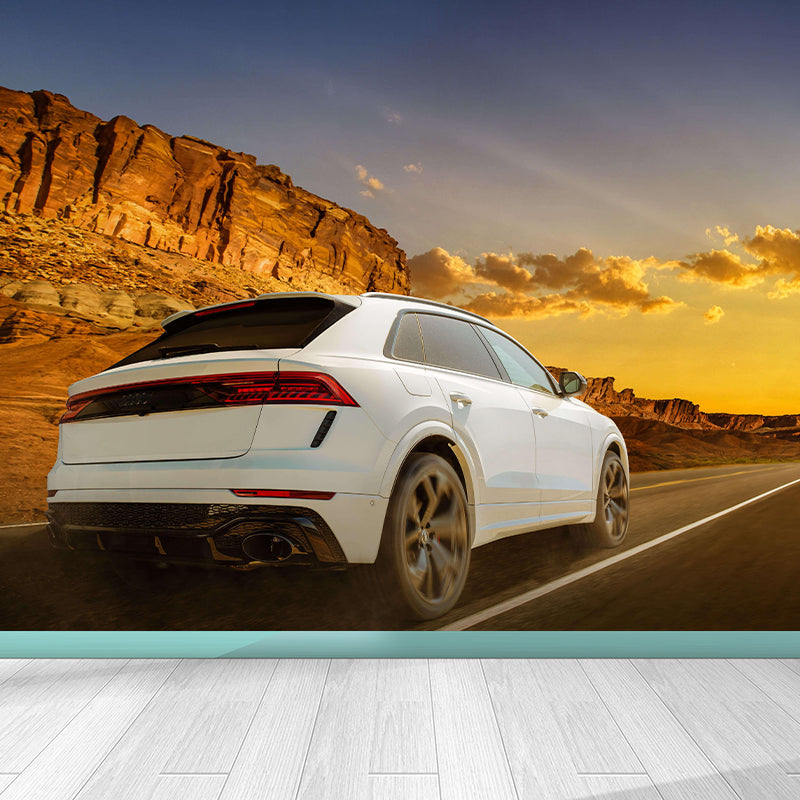 Photography Car Mural Mildew Resistant Wall Covering for Home Decoration