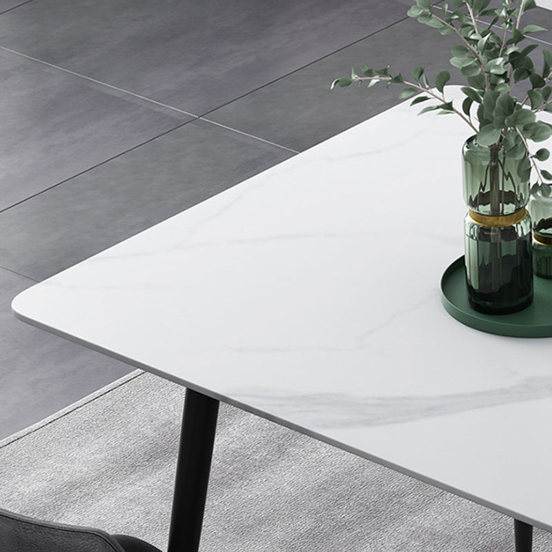 Modern Kitchen Sintered Stone Furniture of Standard Height Formal Dining Room Table Set