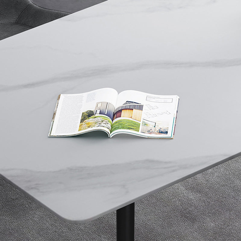 Modern Kitchen Sintered Stone Furniture of Standard Height Formal Dining Room Table Set