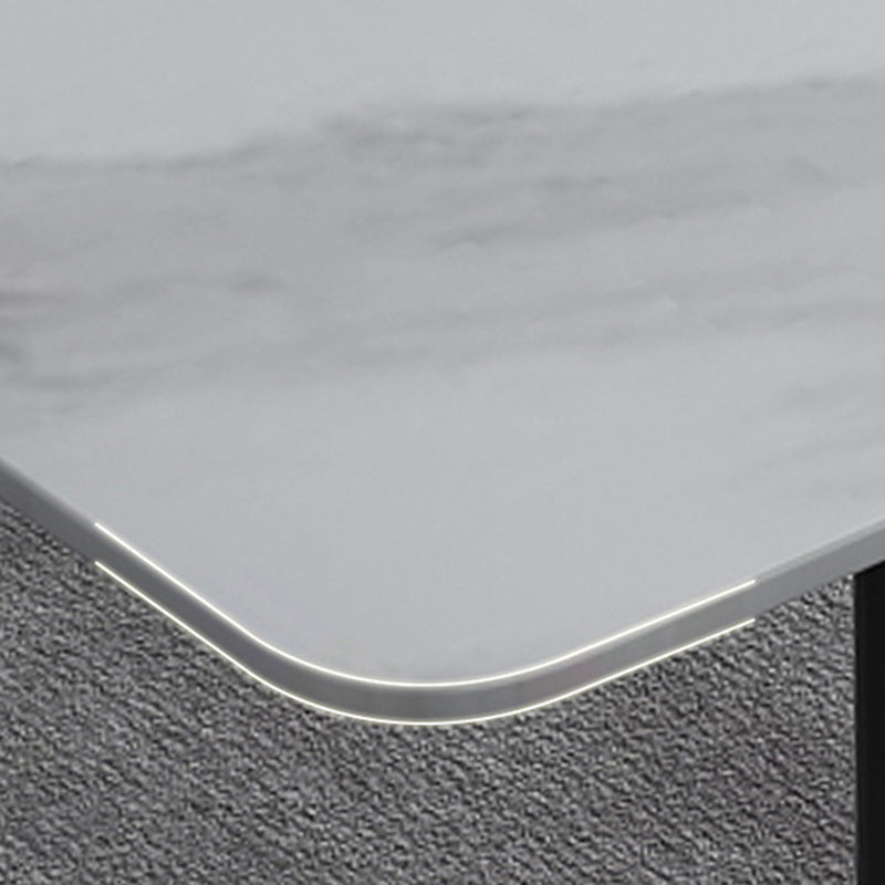 Modern Kitchen Sintered Stone Furniture of Standard Height Formal Dining Room Table Set