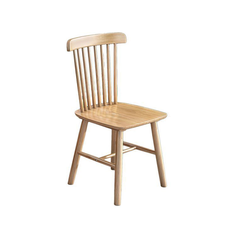 Minimalist Style Solid Wood Top Dining Table Set of Rectangle Shape Formal Dinette Set