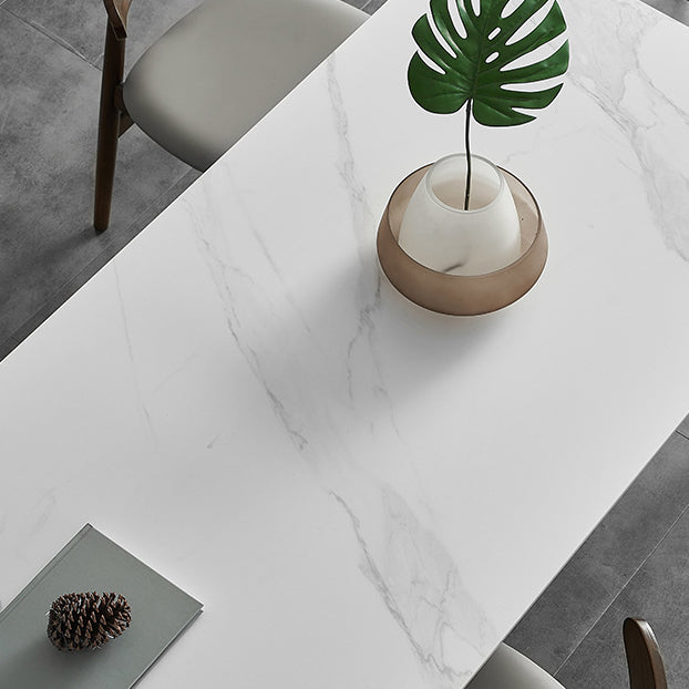 Modern Standard Sintered Stone Top Dining Room Set of Rectangle Shape for Kitchen Table Set