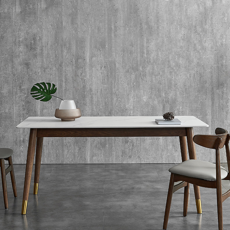 Modern Standard Sintered Stone Top Dining Room Set of Rectangle Shape for Kitchen Table Set