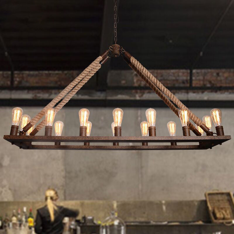 Linea de iluminación de la isla lineal colgante lineal lsland iluminación de la isla colgante luces en metal