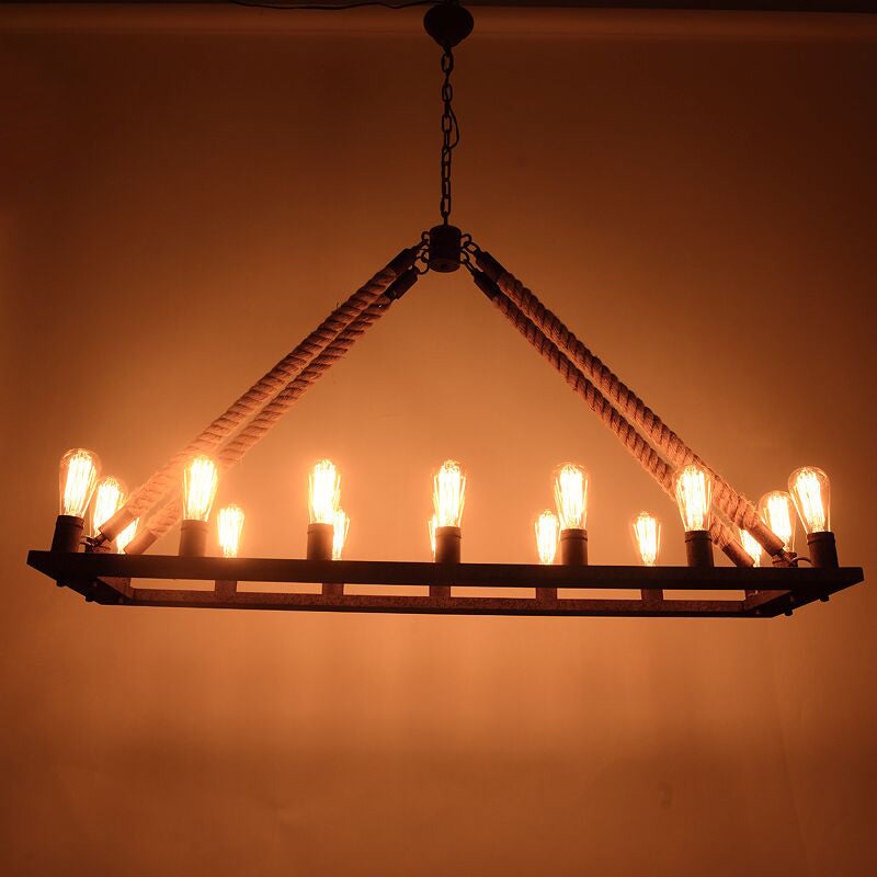 Linea de iluminación de la isla lineal colgante lineal lsland iluminación de la isla colgante luces en metal