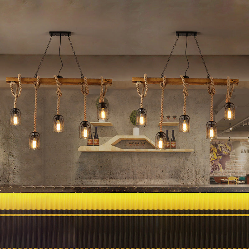 Illuminazione a sospensione lineare luci isola sospesa il lampadario moderno a pendente moderno