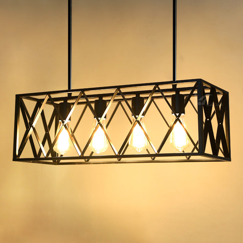 Lámpara moderna de lámpara lineal iluminación lineal lámpara de araña moderna en negro