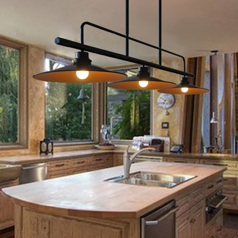 Modern Pendant Lighting for Kitchen Island Linear Island Lighting in Metal