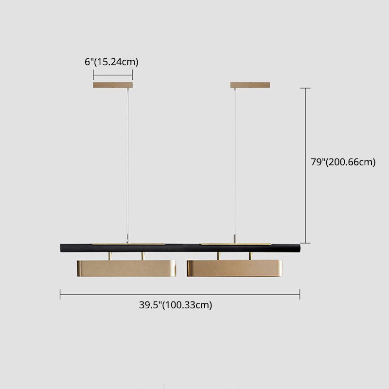 Éclairage de l'île contemporaine LIGNELLE LIGNIFICATION LEUR LEUR LEUR