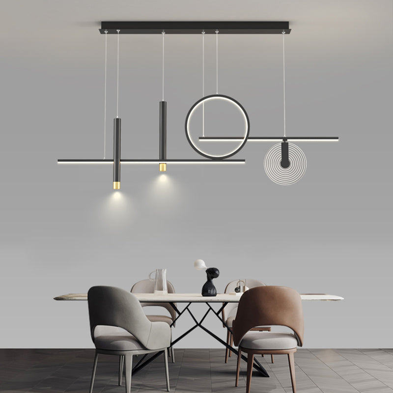 6 légers îlots de cuisine pendentif pendentif linéaire éclairage suspendu suspendu