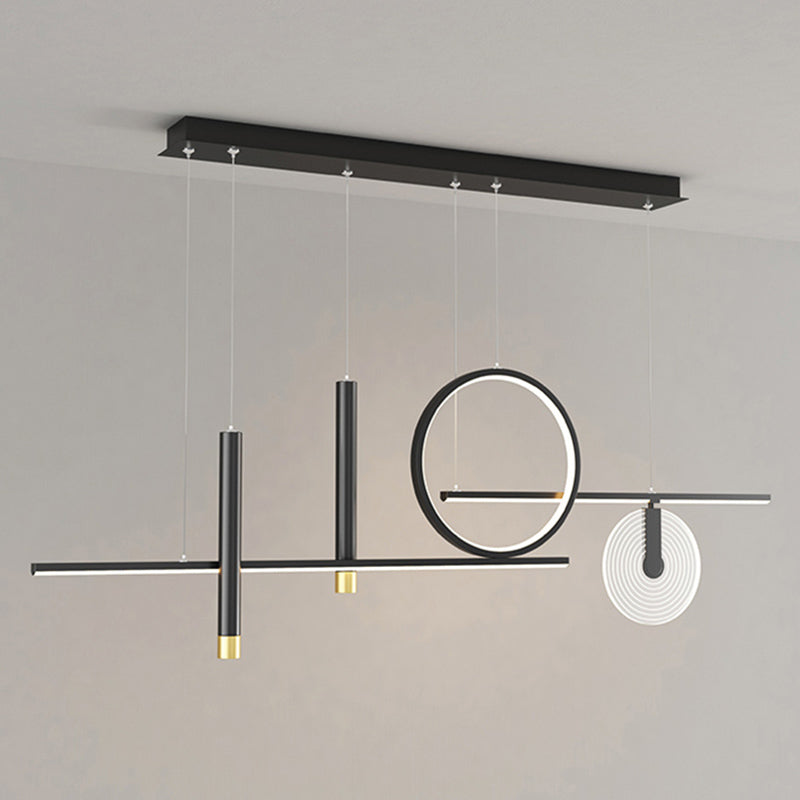 6 légers îlots de cuisine pendentif pendentif linéaire éclairage suspendu suspendu