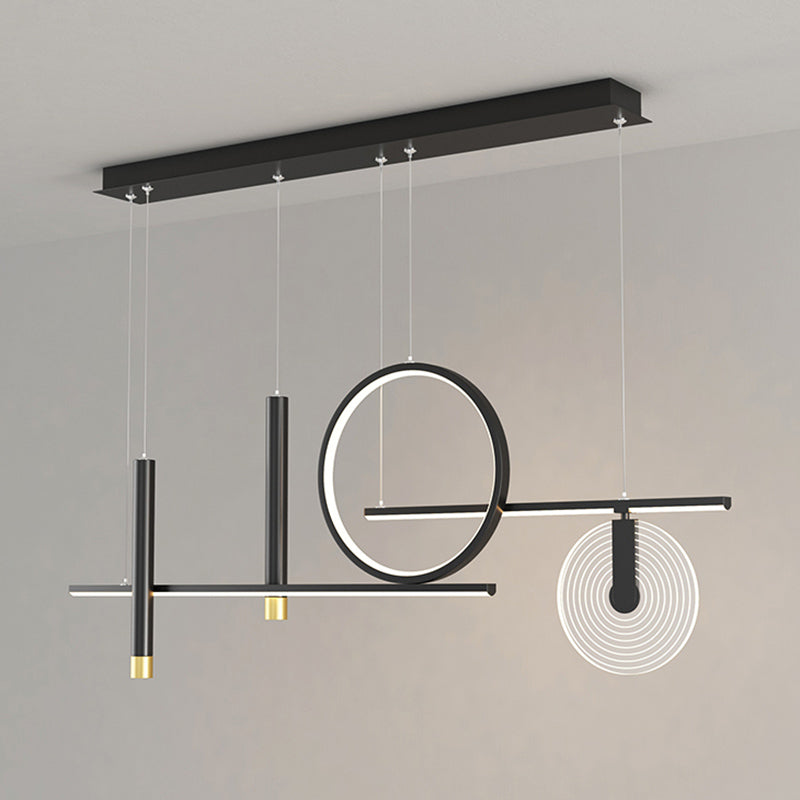 6 légers îlots de cuisine pendentif pendentif linéaire éclairage suspendu suspendu